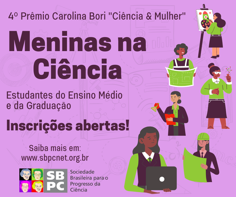  Prêmio Carolina Bori Ciência & Mulher vai premiar meninas cientistas