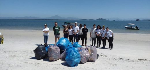 Ação na Ilha do Mel retira 220 quilos de resíduos
